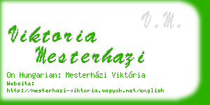viktoria mesterhazi business card