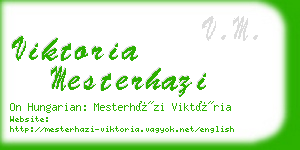 viktoria mesterhazi business card